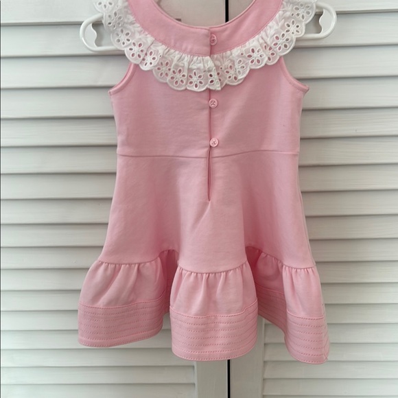 Pink Ruffled Kids Dress - Picture 2 of 3